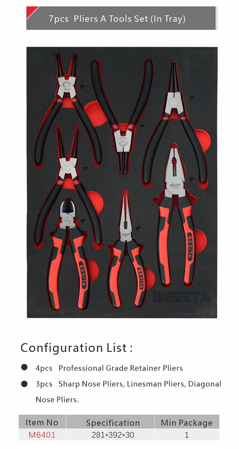 7pcs pliers (1) tool holder set 7pcs pliers (1) tool holder set